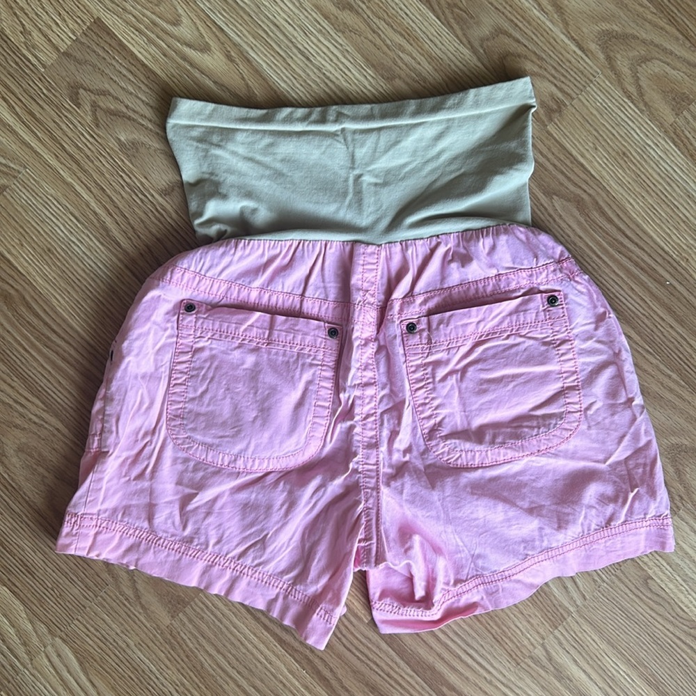 Motherhood Maternity over the belly shorts | pink | size Small - Picture 2 of 4